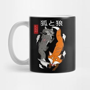 Fox and Wolf Mug